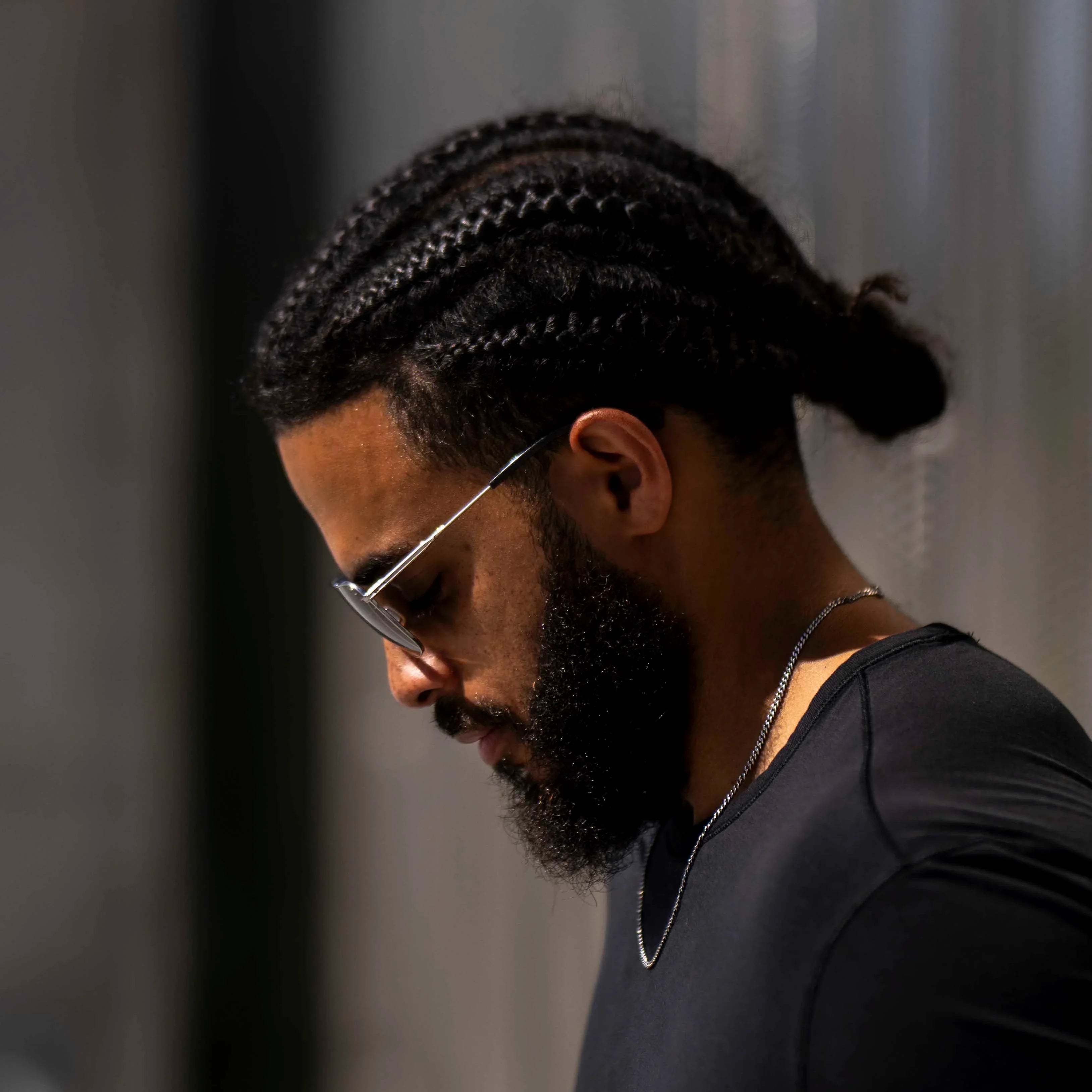 The Langley Navigator Sunglasses in Silver Smoke