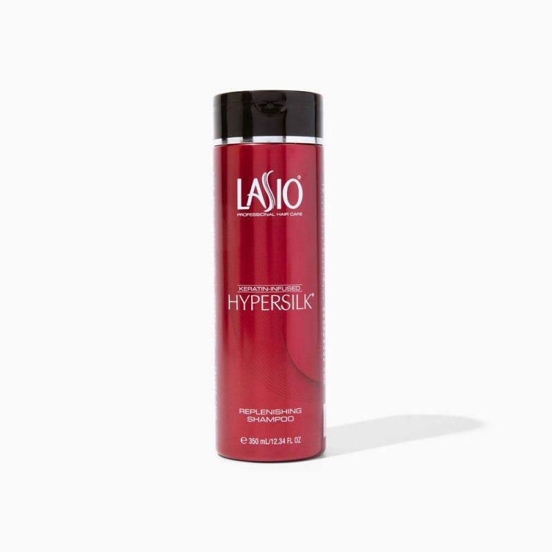 Lasio Hypersilk Replenishing Shampoo for all hair types, 12oz salon-quality bottle
