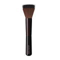 Professional Duo Fiber Finishing Brush with black and brown bristles for makeup application.