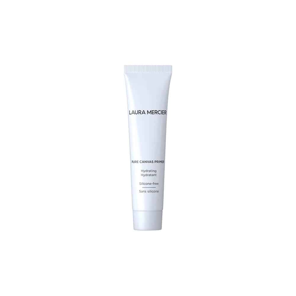 Laura Mercier Pure Canvas Hydrating Primer tube for a smooth, moisturized makeup base.