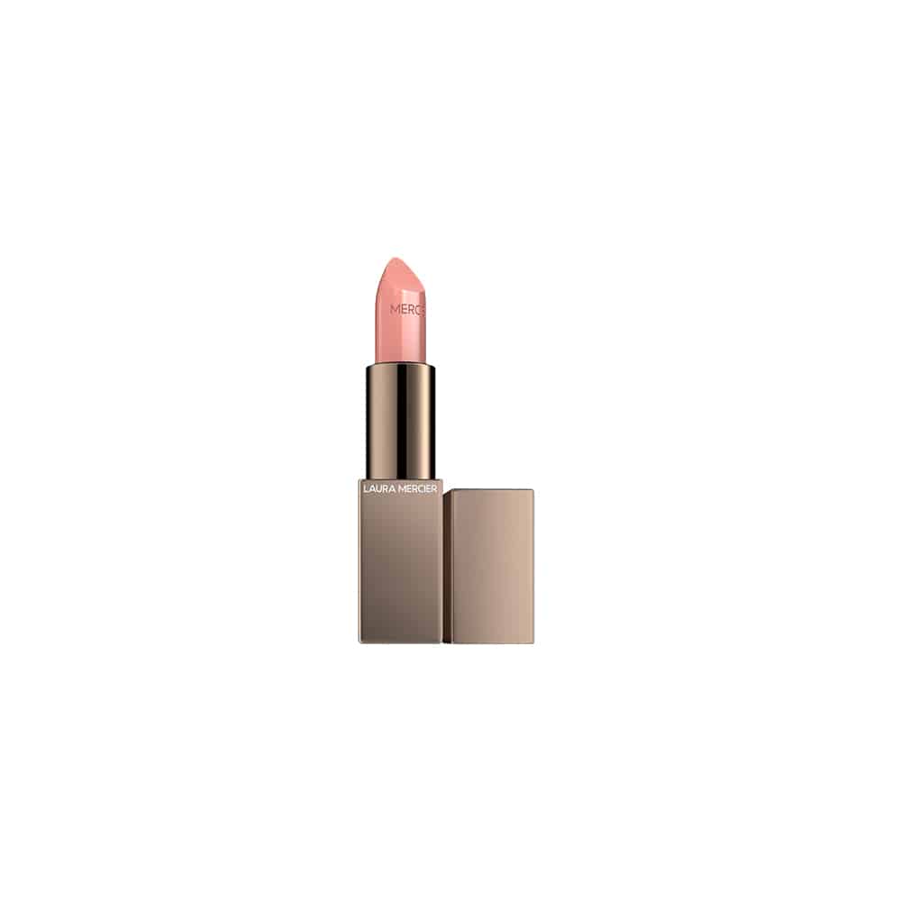 Laura Mercier Rouge Essentiel Silky Crème Lipstick in a sleek, modern tube design.