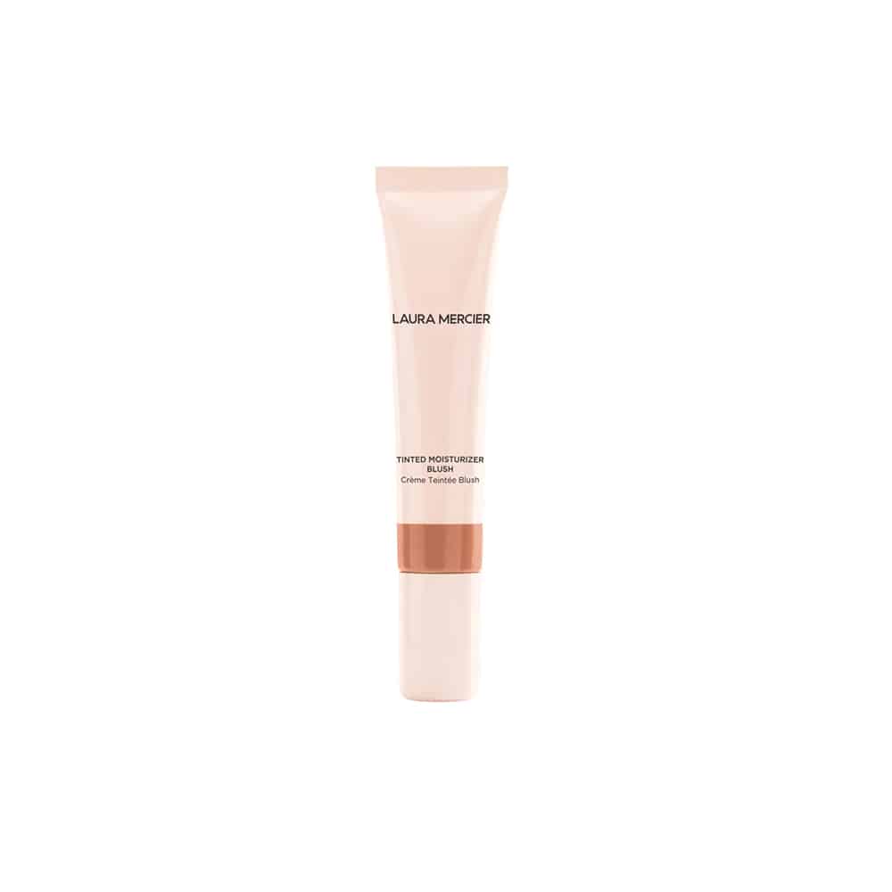Laura Mercier Tinted Moisturizing Blush in a sleek tube, showcasing a natural, hydrating cheek color swatch.