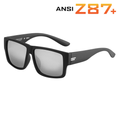 Silver polarized Valley Z87+ safety glasses for children