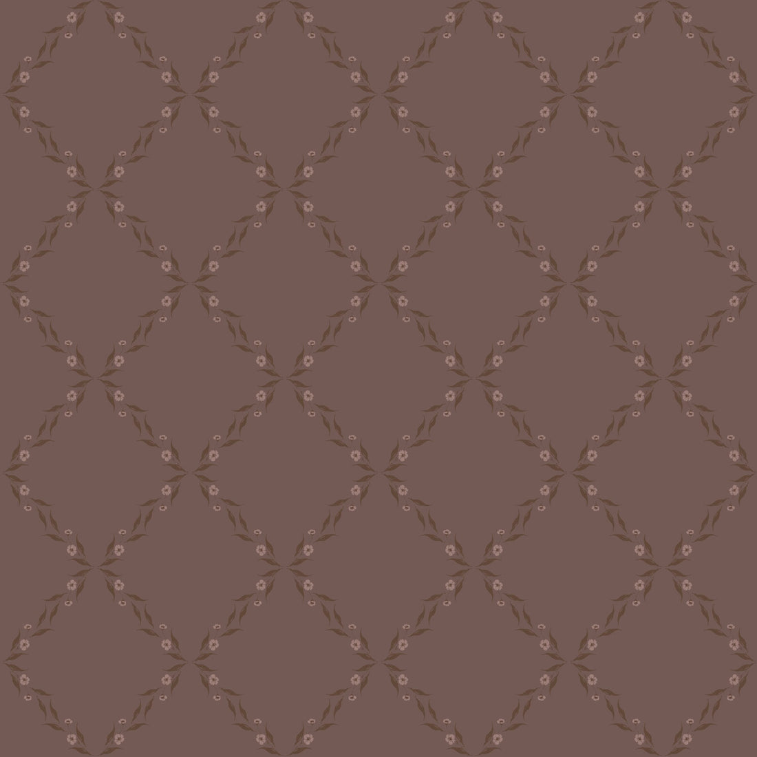 Leela Geometric Wallpaper in Beige and Brown Traditional