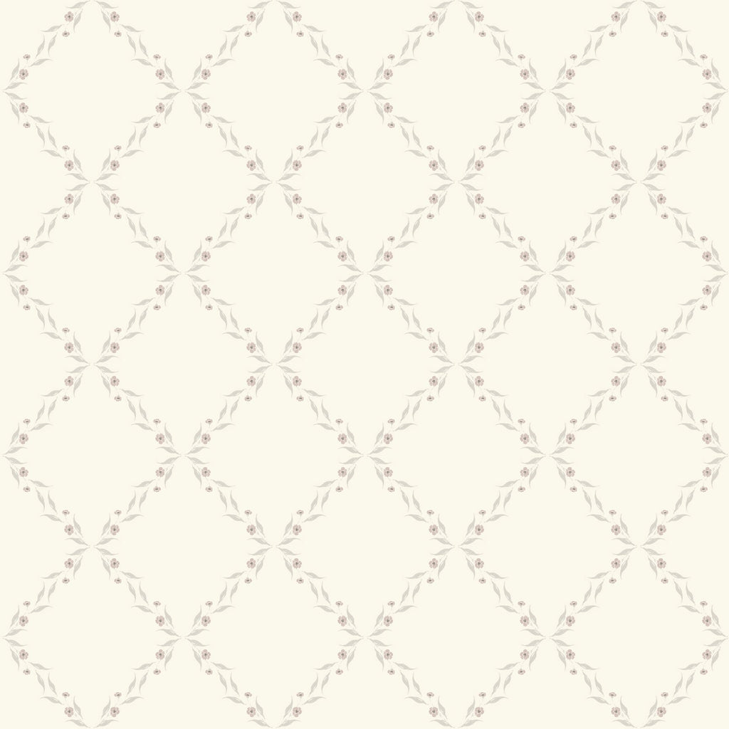 Leela Geometric Wallpaper in Beige and Brown Traditional