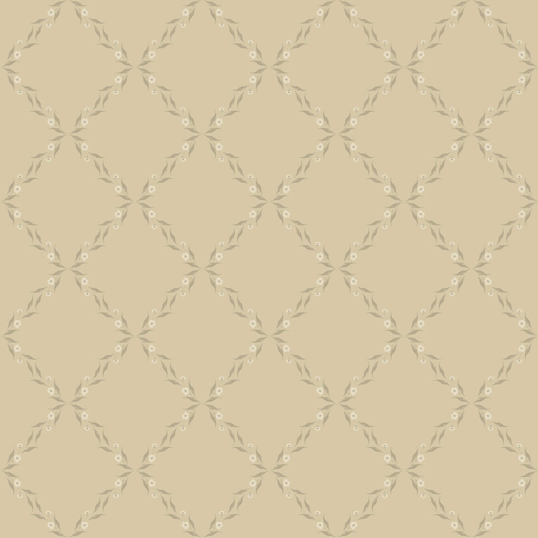 Leela Geometric Wallpaper in Beige and Brown Traditional