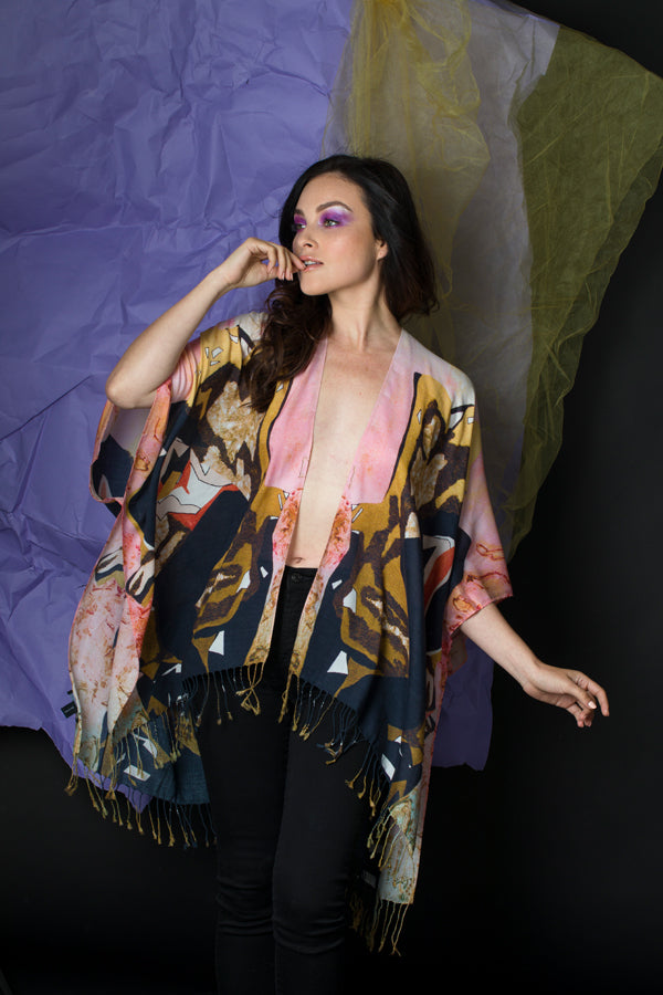 "Lady in the Golden Chair" Kimono