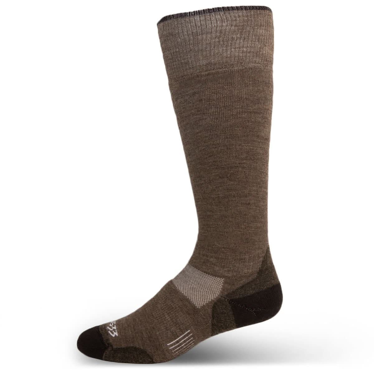 Over the Calf Merino Wool Hiking Socks for Cold Weather