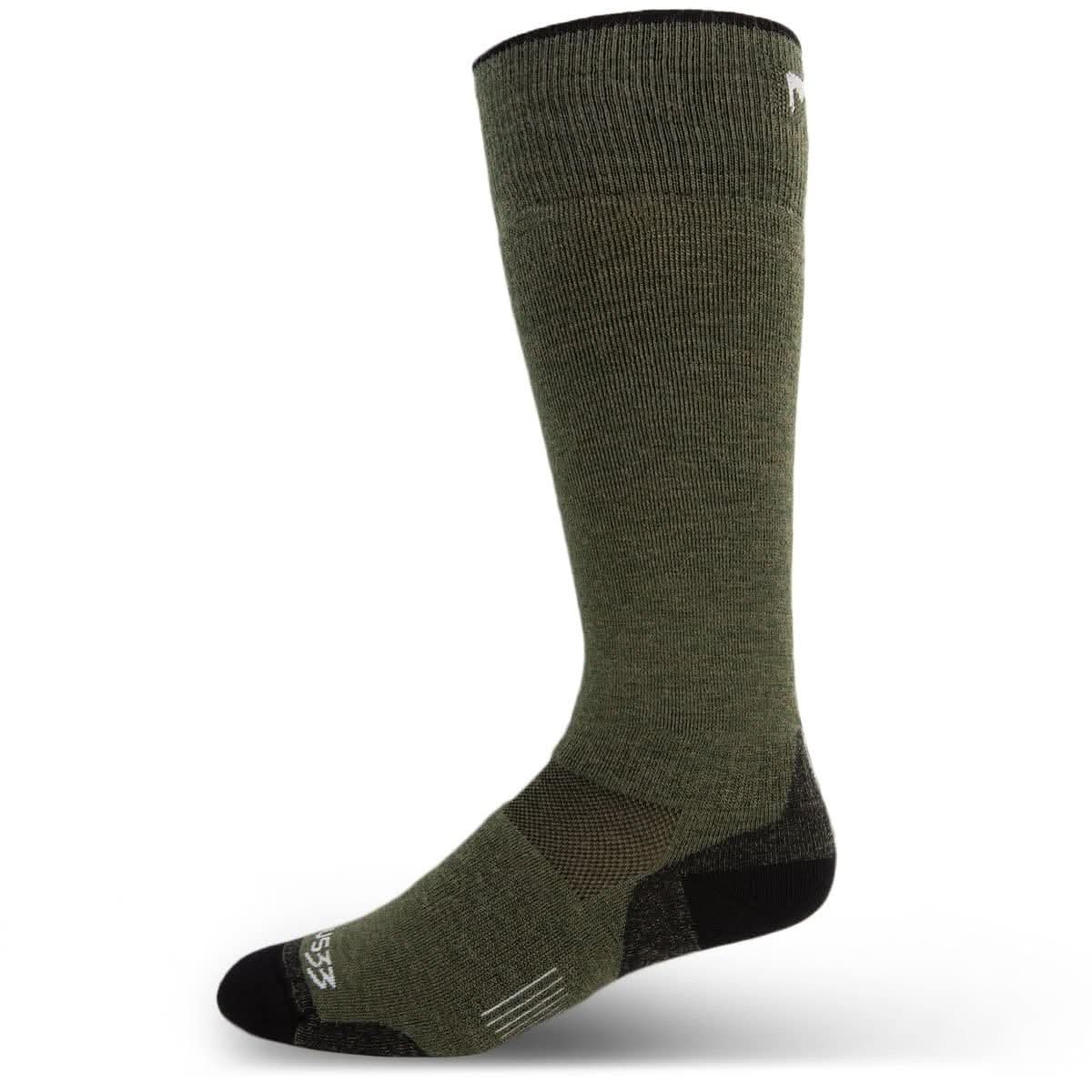 Over the Calf Merino Wool Hiking Socks for Cold Weather