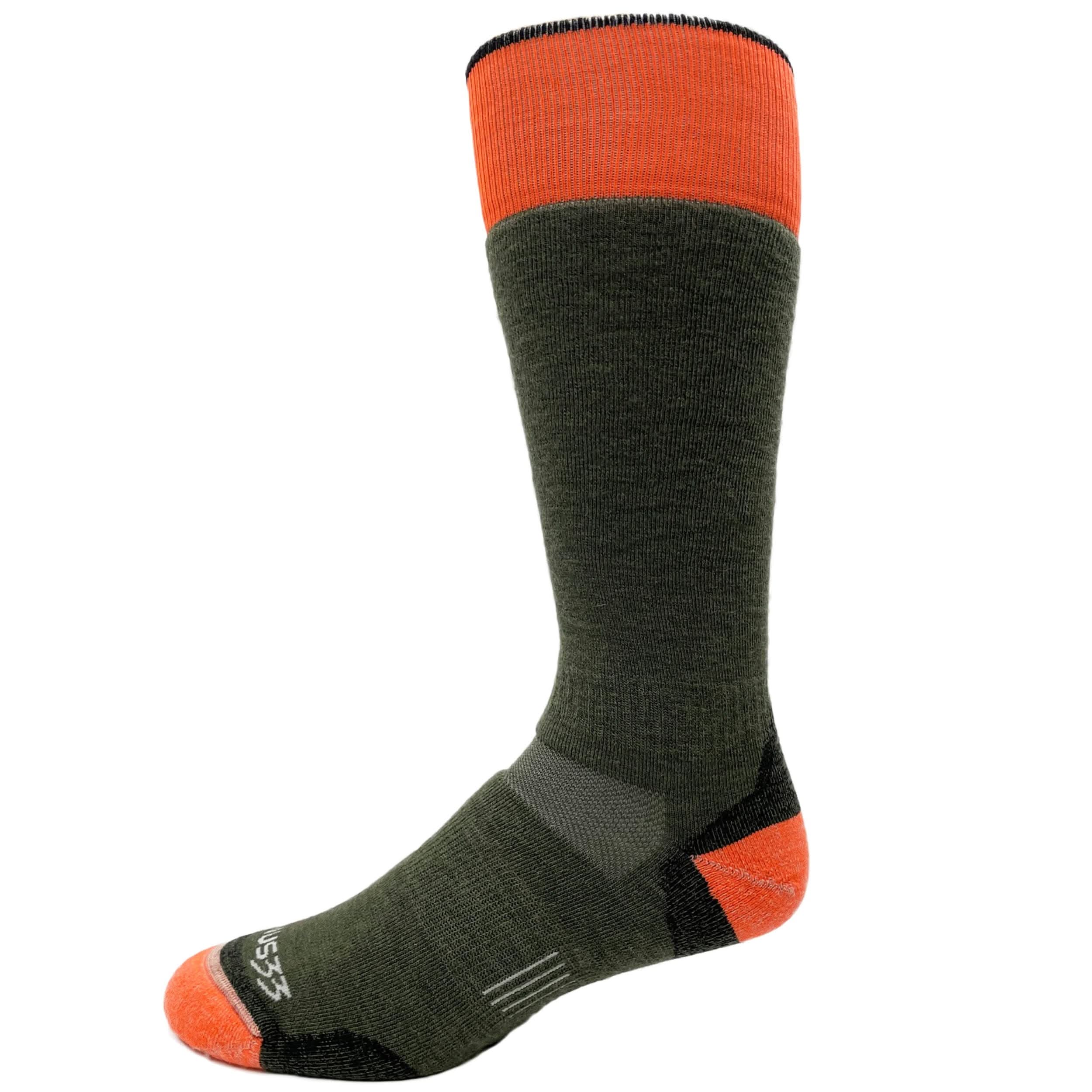 Over the Calf Merino Wool Hiking Socks for Cold Weather