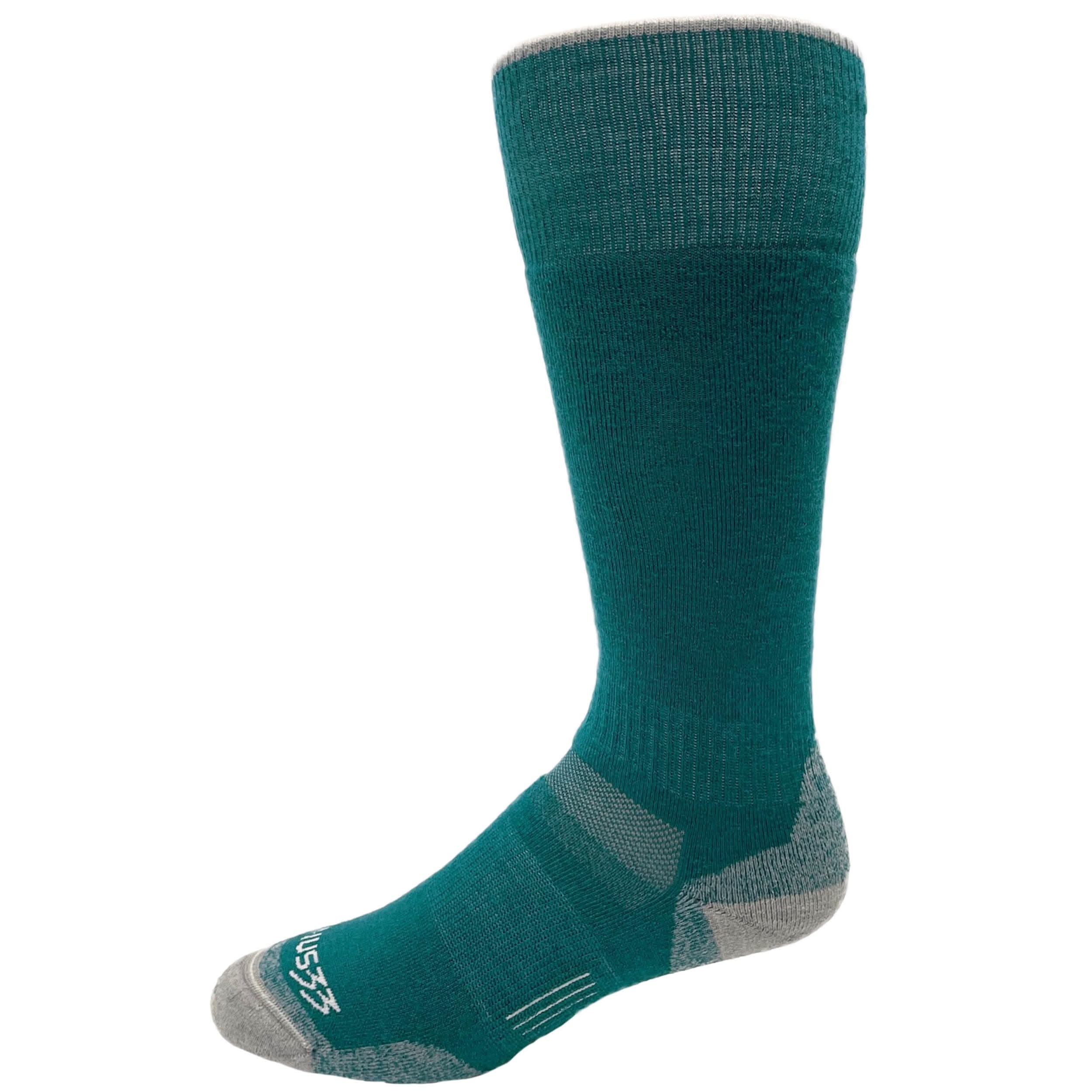Over the Calf Merino Wool Hiking Socks for Cold Weather