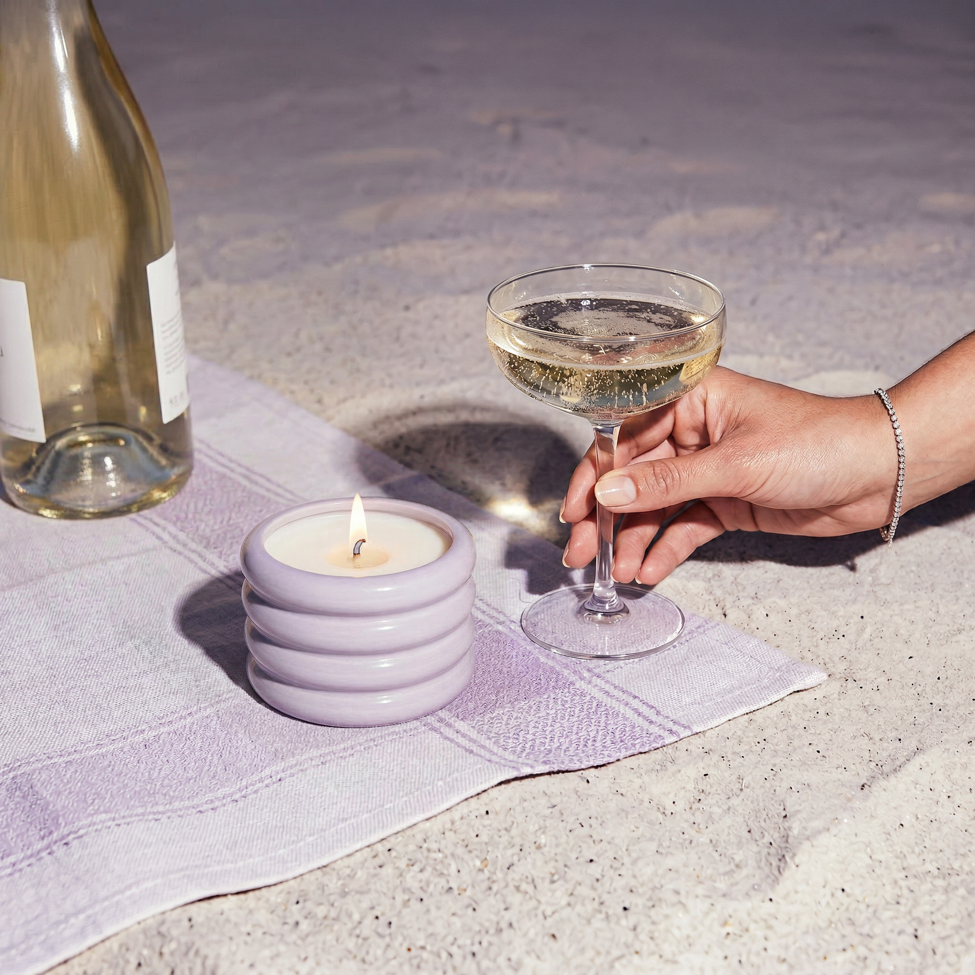 Ceramic Candle and Gold Wick Trimmer Set for Home Fragrance - Image 9