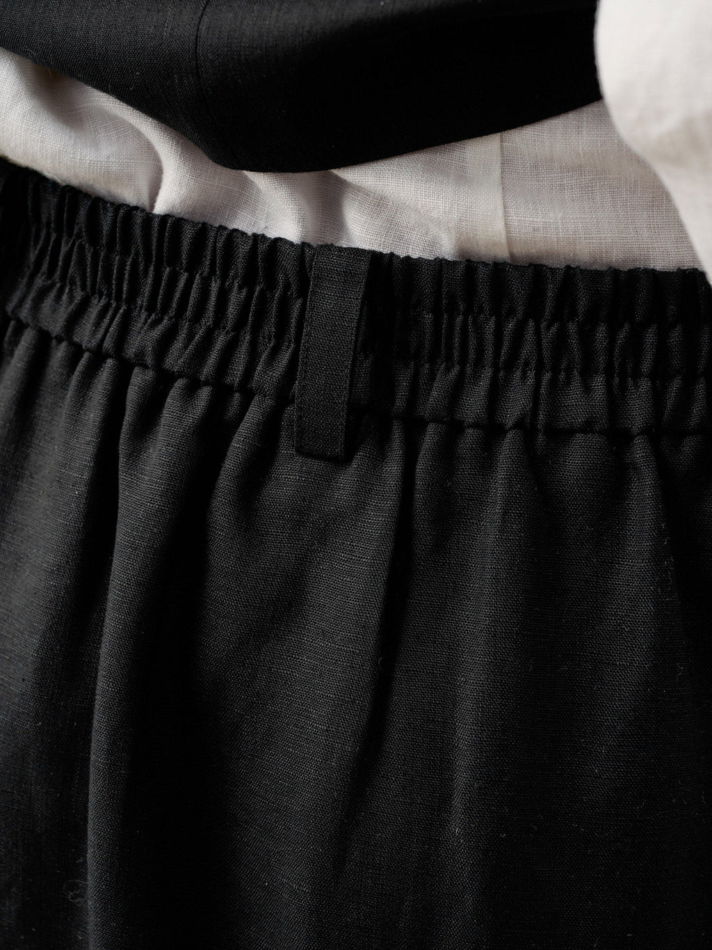 Linen-Lyocell Patch Pocket Placket Skirt LYRA