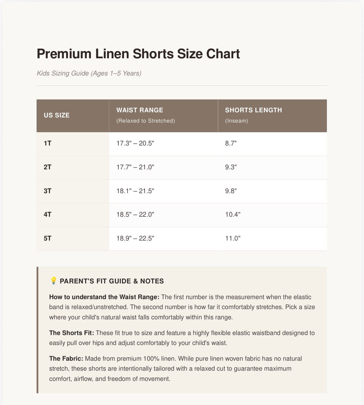 Kids Linen Blend Shorts | Breathable Organic Cotton Toddler Pants