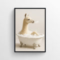 Lion Animal Bathroom Tub Poster