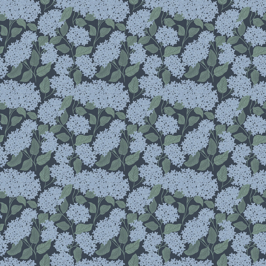 Lisette Floral Wallpaper in Blue, Green, and Off-White
