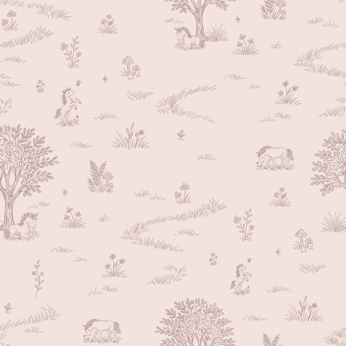 Locke Floral Removable Wallpaper by The Feral Flower