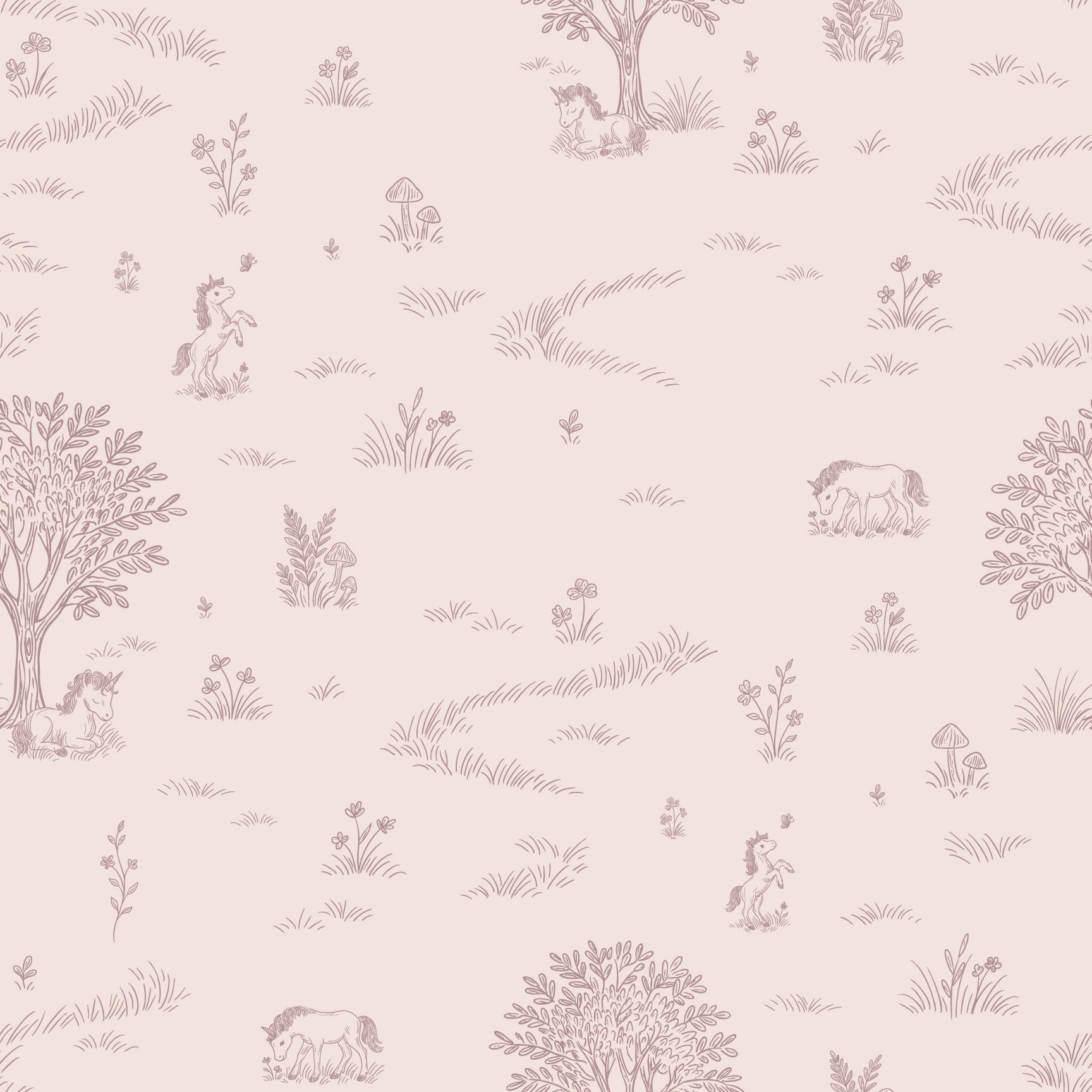 Locke Floral Removable Wallpaper by The Feral Flower