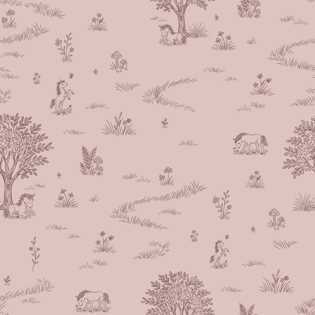 Locke Floral Removable Wallpaper by The Feral Flower