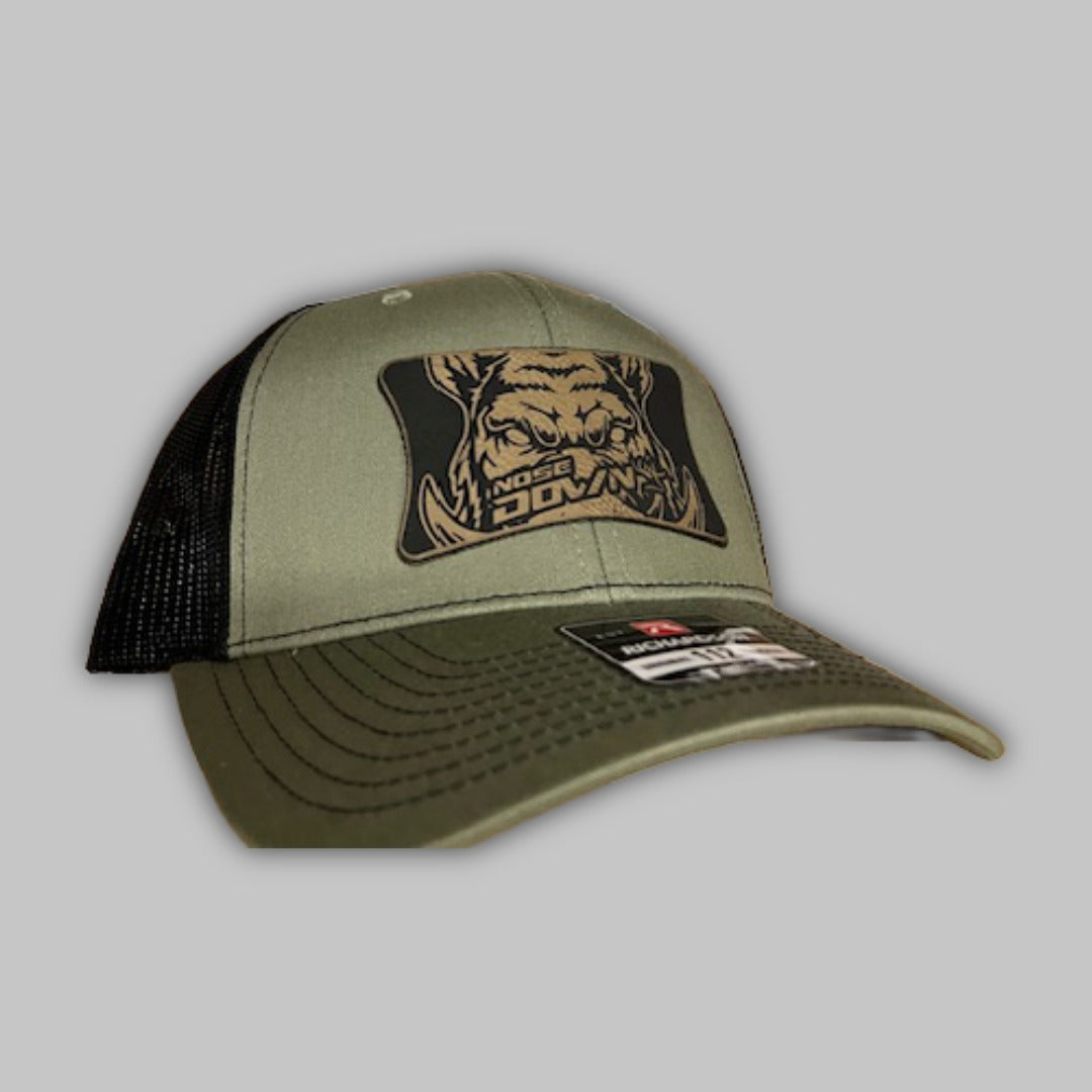 Hog Zilla patch trucker hat on a Richardson 112 snapback frame
