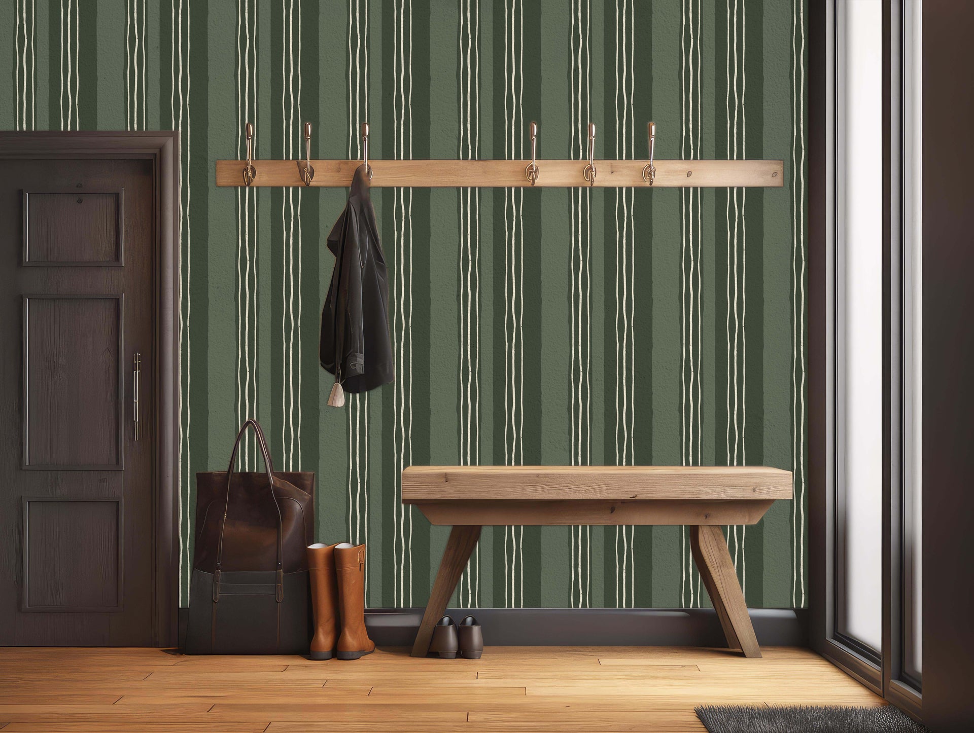 Lodge Wallpaper by Cassandra Zaniboni Removable Peel and Stick
