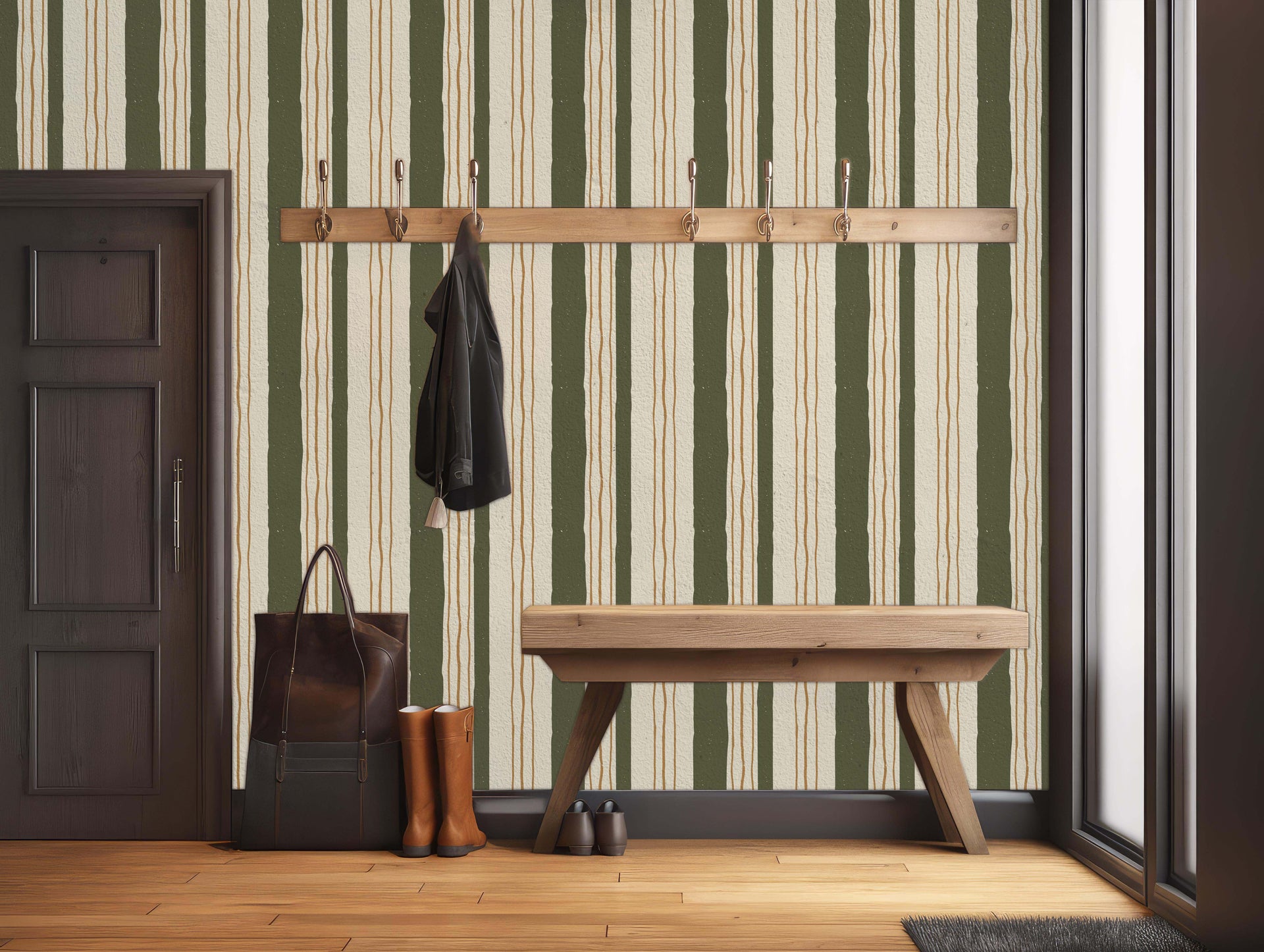 Lodge Wallpaper by Cassandra Zaniboni Removable Peel and Stick
