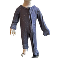 Logan Galaxy Bamboo Convertible Footie