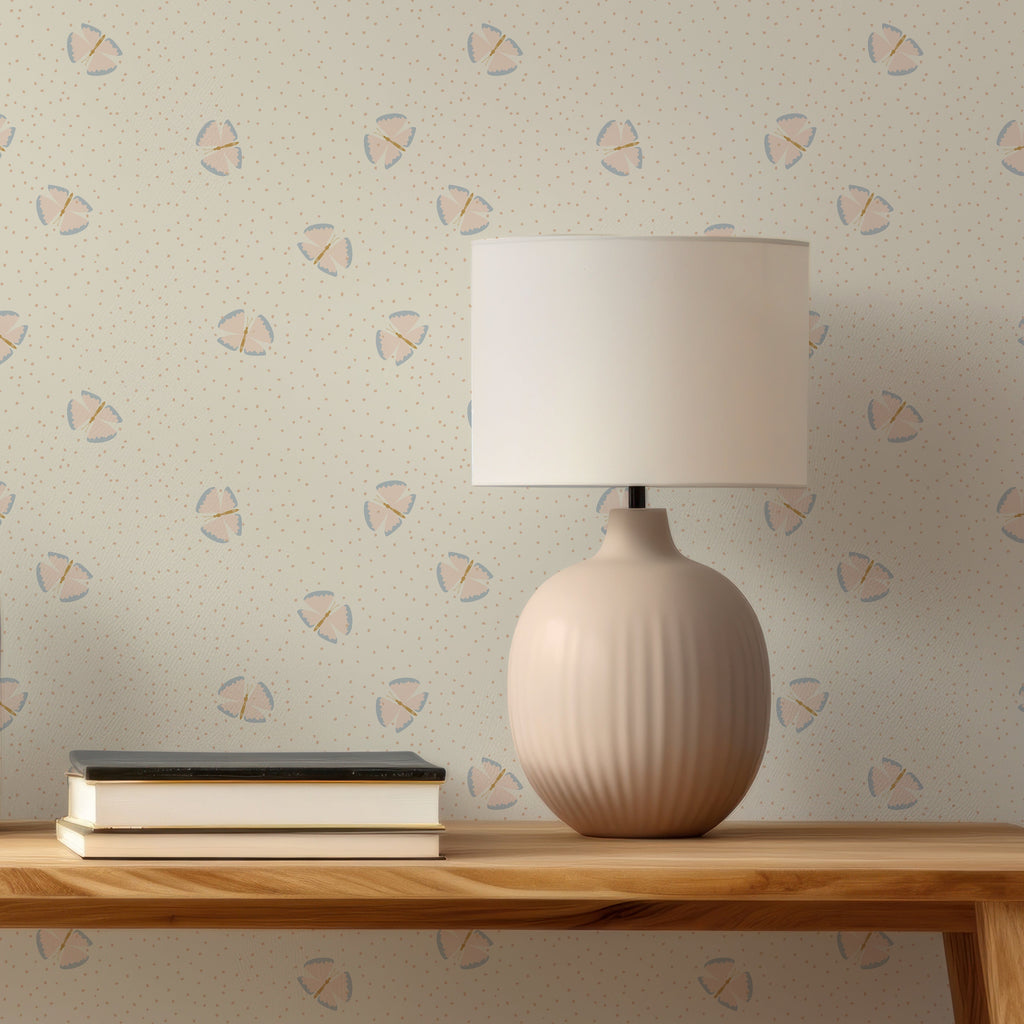 Lola Abstract Removable Wallpaper in Blue, Green, Pink, and Gold
