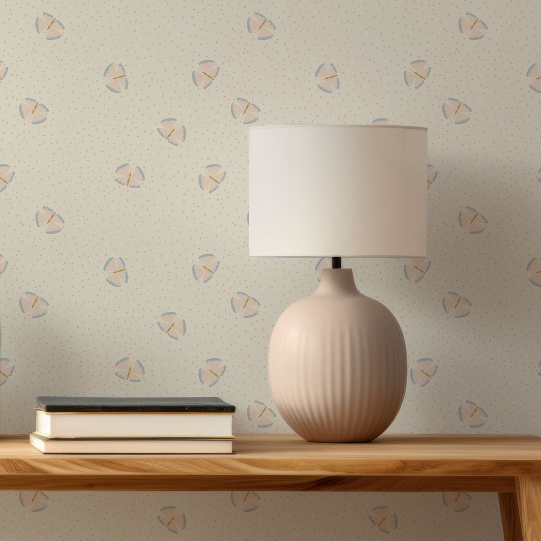 Lola Abstract Removable Wallpaper in Blue, Green, Pink, and Gold