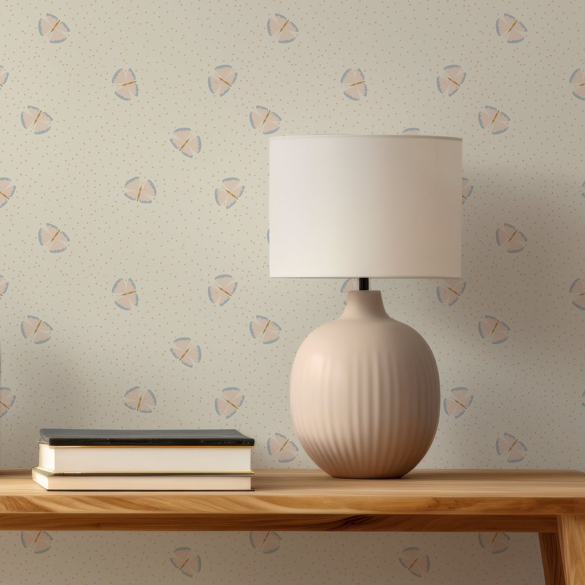 Lola Abstract Removable Wallpaper in Blue, Green, Pink, and Gold