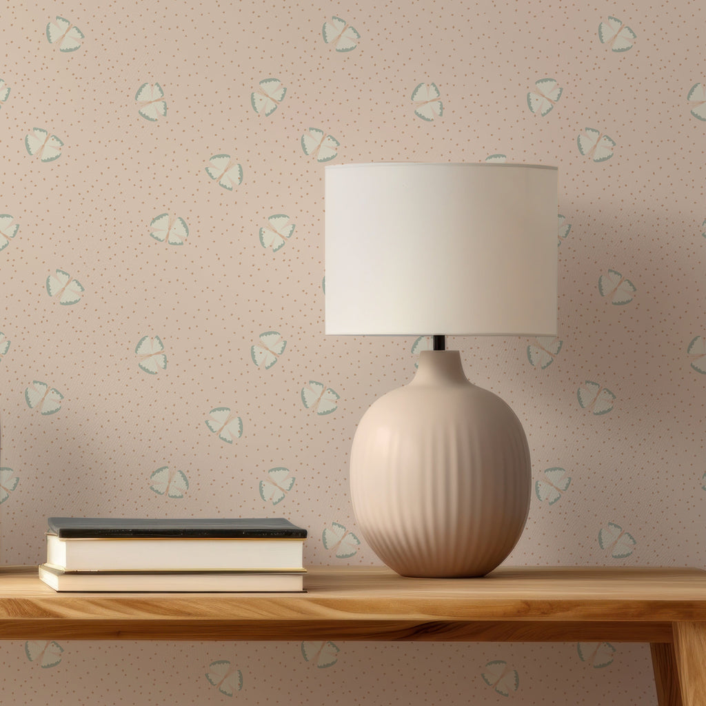 Lola Abstract Removable Wallpaper in Blue, Green, Pink, and Gold