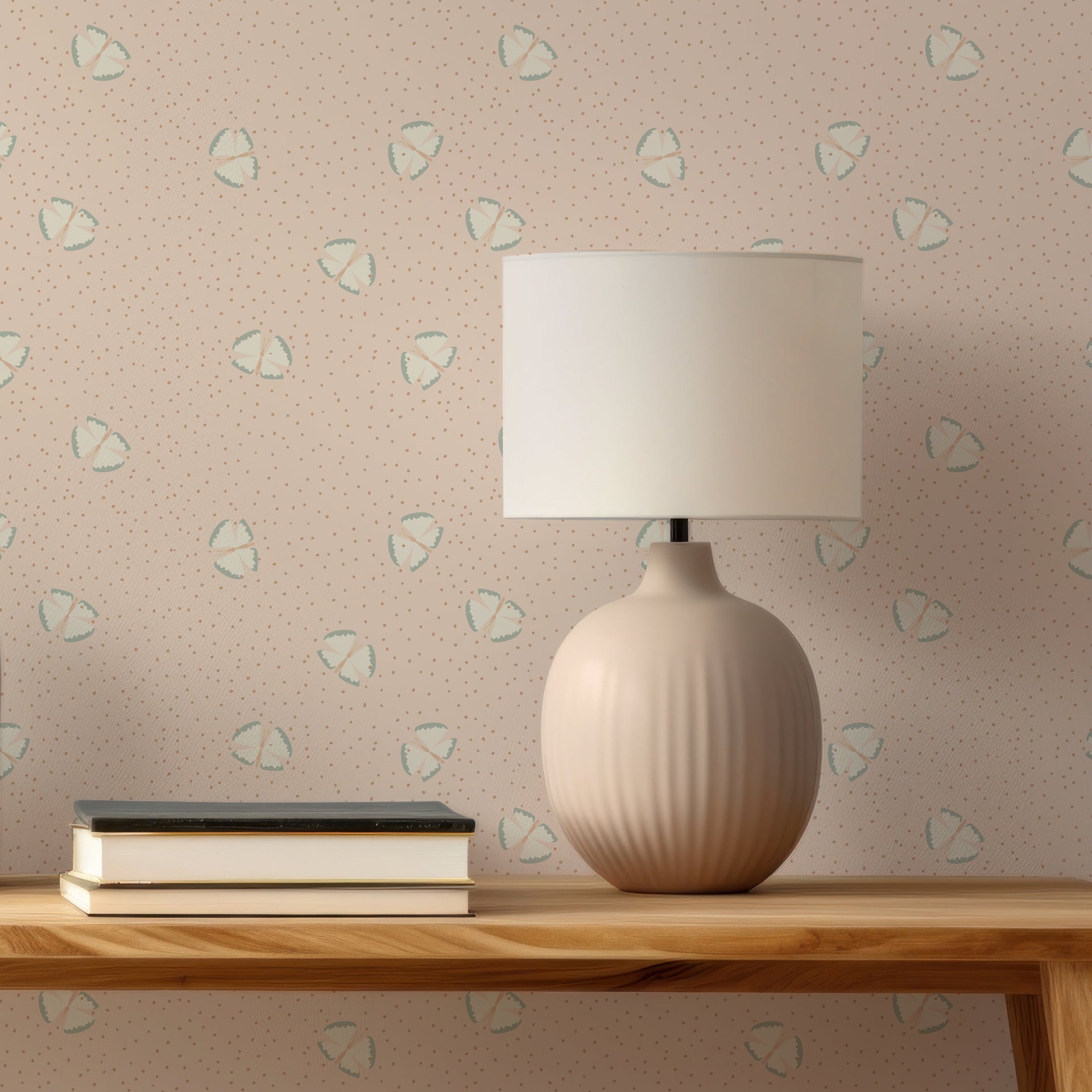 Lola Abstract Removable Wallpaper in Blue, Green, Pink, and Gold
