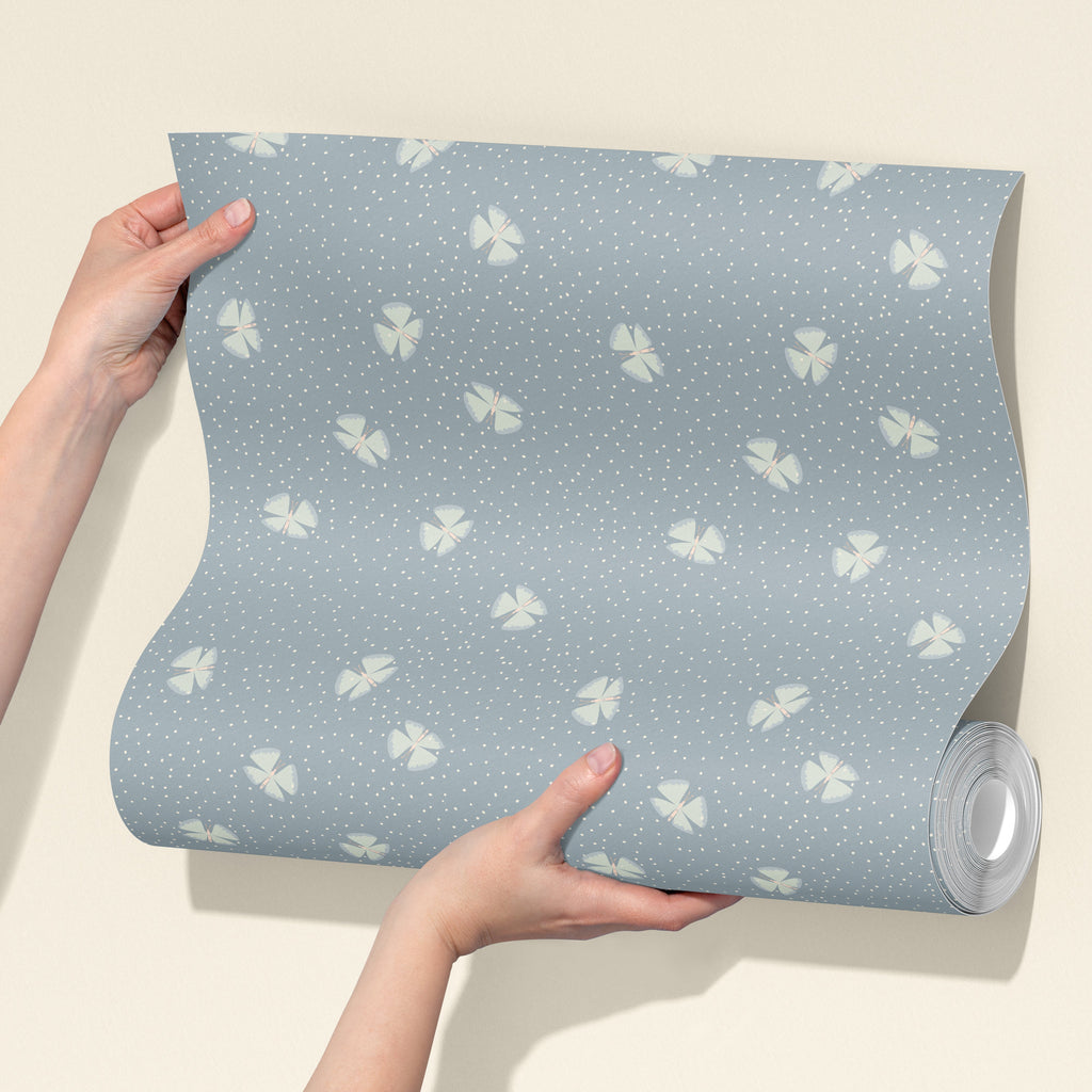 Lola Abstract Removable Wallpaper in Blue, Green, Pink, and Gold