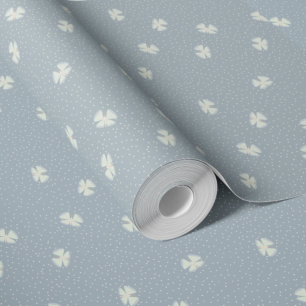 Lola Abstract Removable Wallpaper in Blue, Green, Pink, and Gold