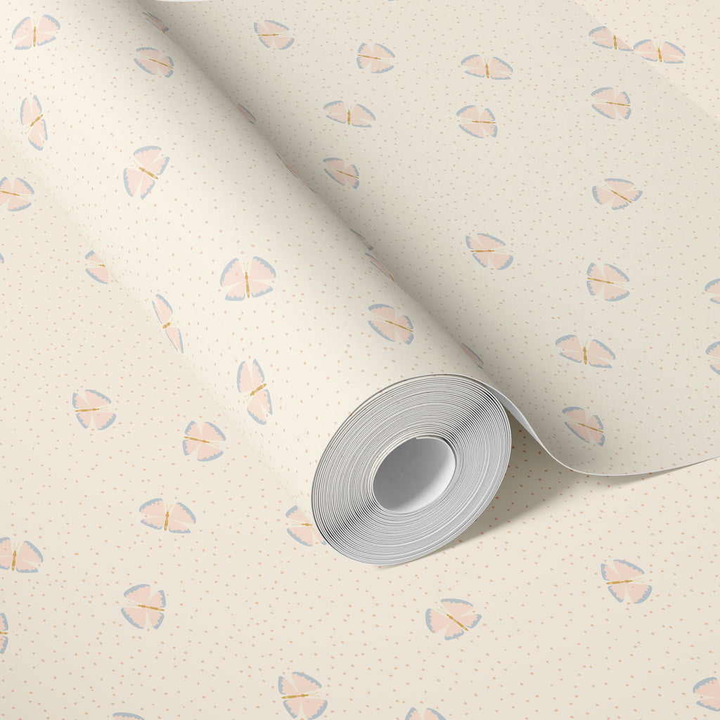 Lola Abstract Removable Wallpaper in Blue, Green, Pink, and Gold