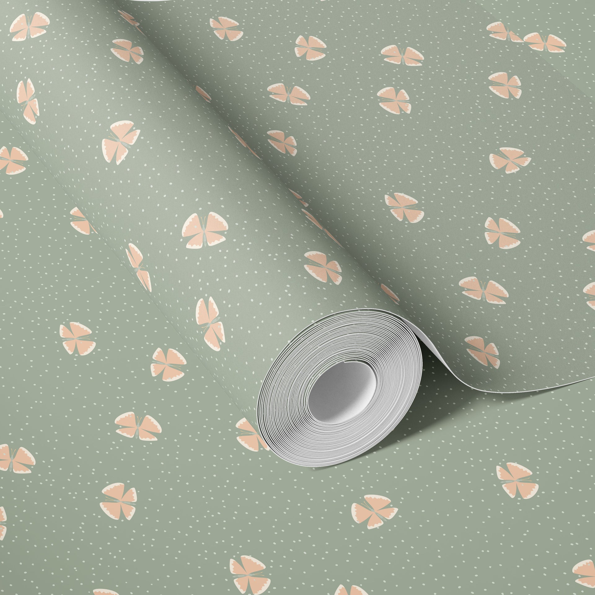 Lola Abstract Removable Wallpaper in Blue, Green, Pink, and Gold