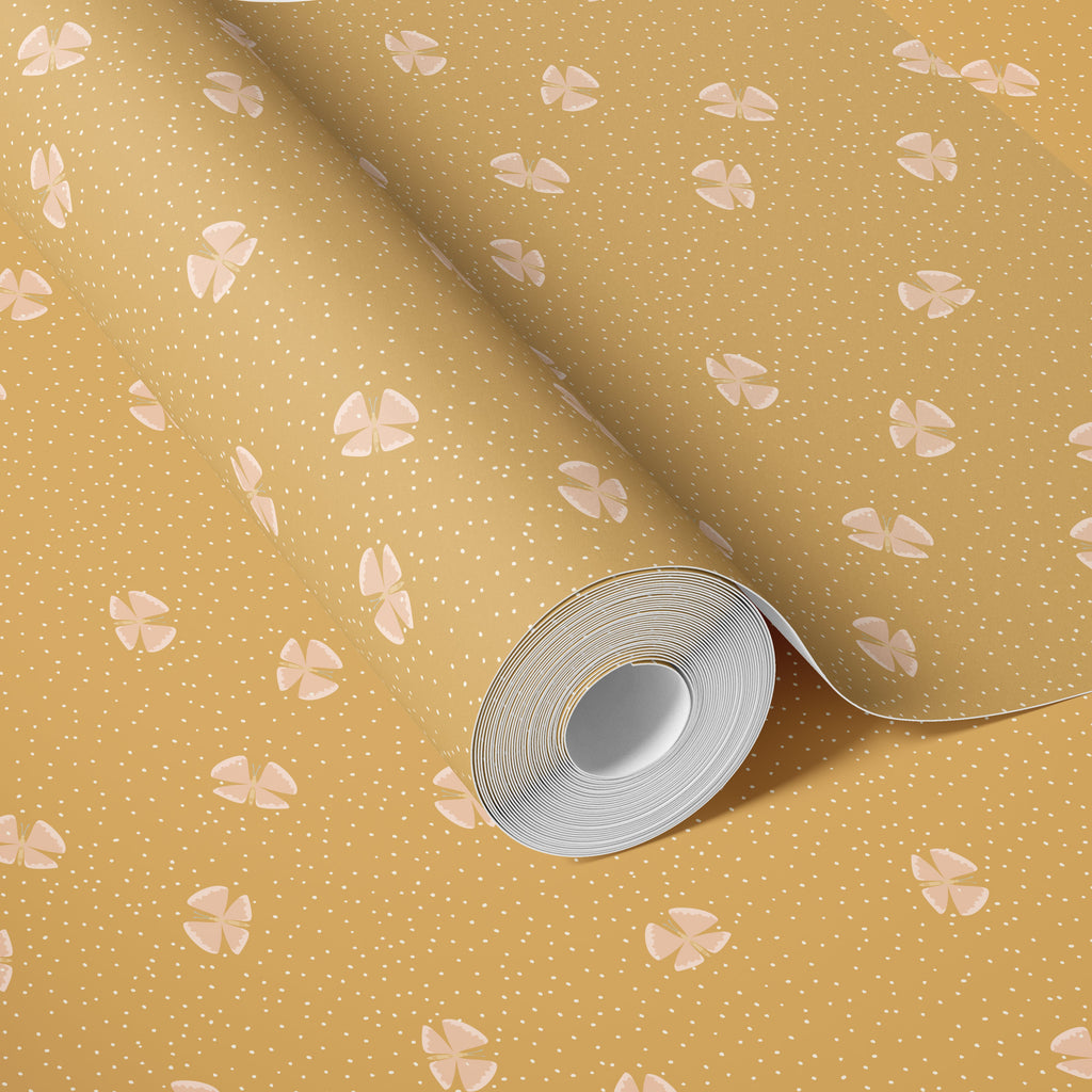 Lola Abstract Removable Wallpaper in Blue, Green, Pink, and Gold
