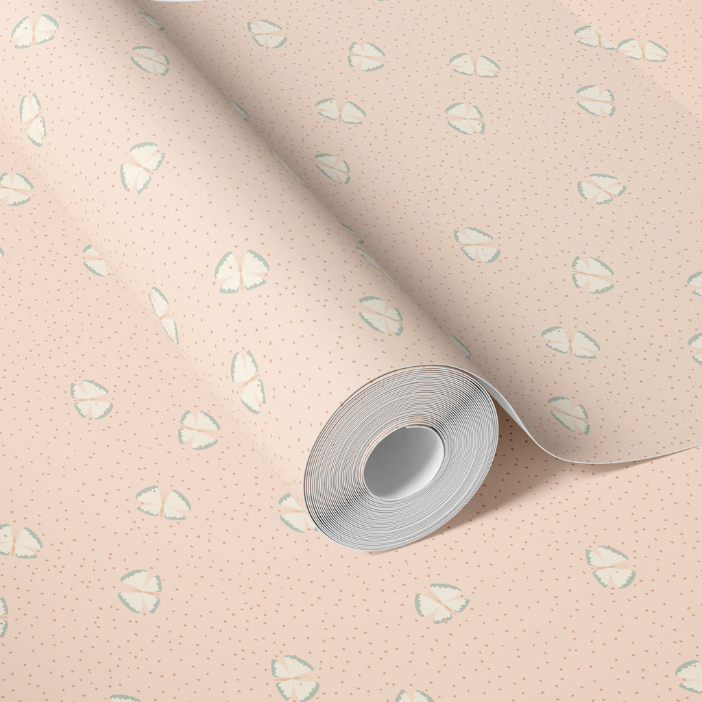 Lola Abstract Removable Wallpaper in Blue, Green, Pink, and Gold