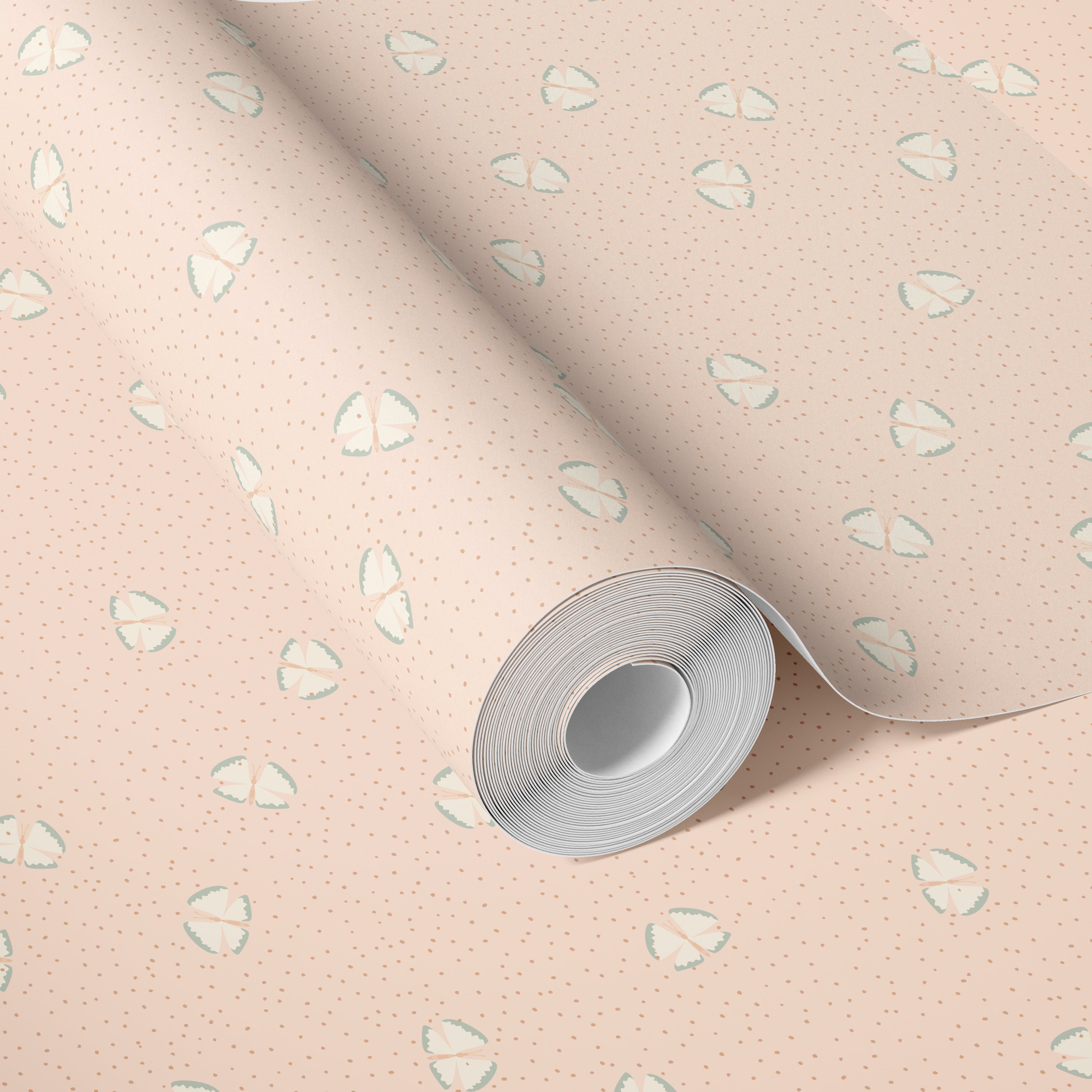 Lola Abstract Removable Wallpaper in Blue, Green, Pink, and Gold
