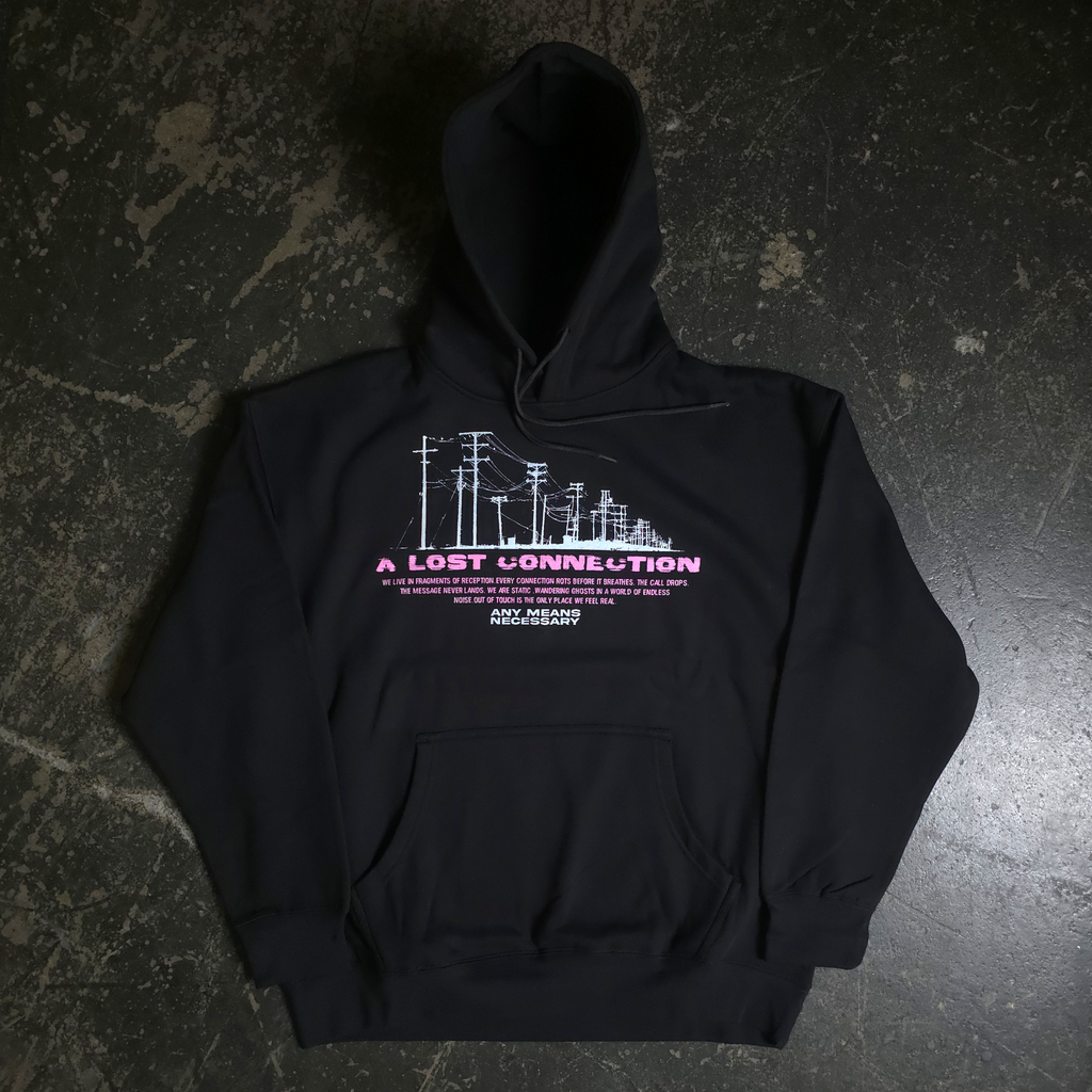 Lost Connection Graphic Pullover Hoodie in Heavyweight Fleece - Image 2