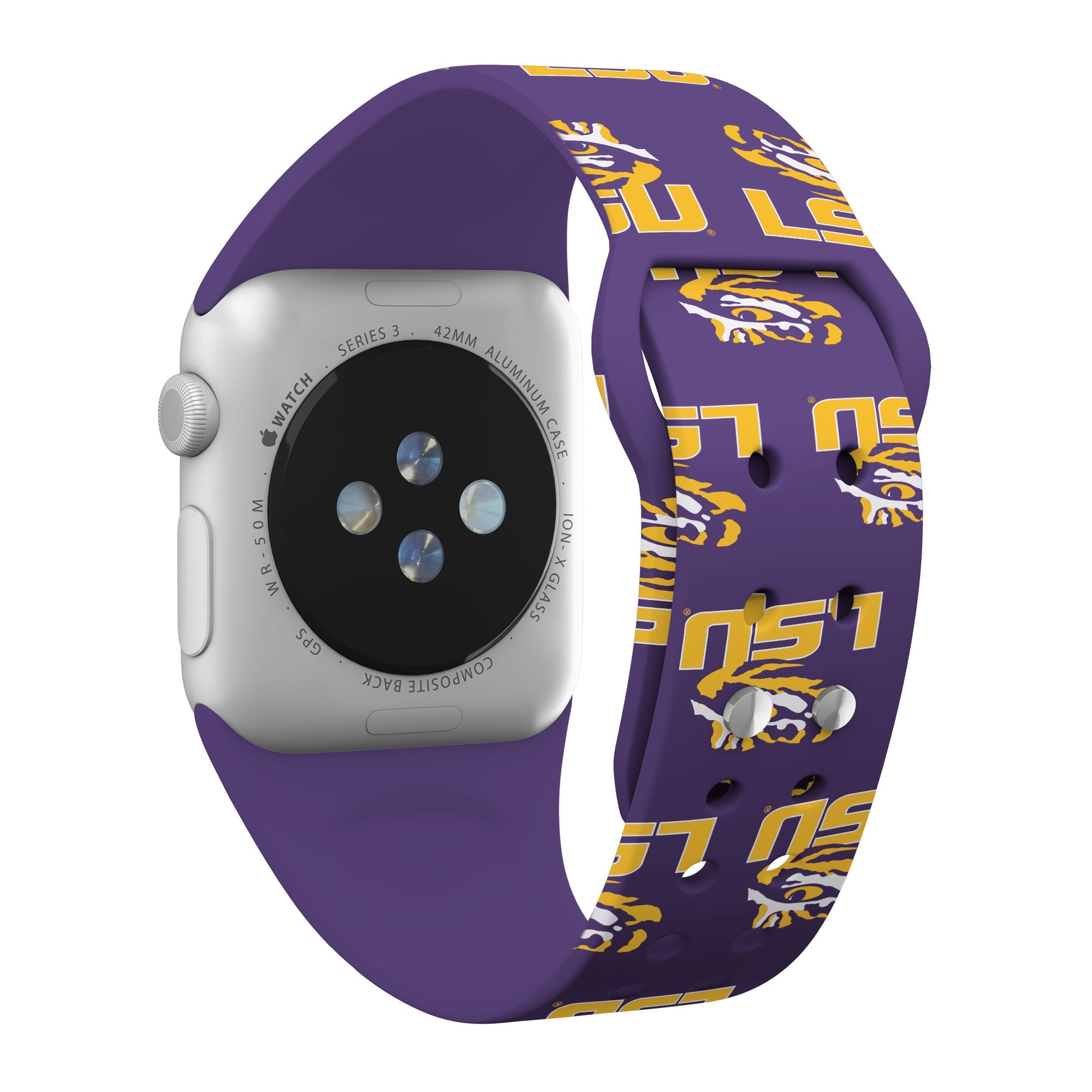 LSU Tigers HD Apple Watch Band