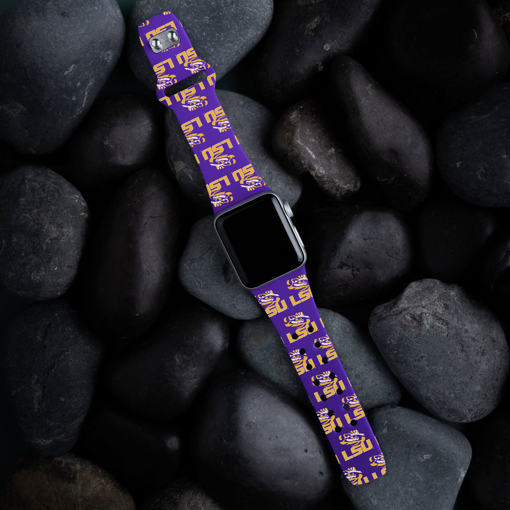 LSU Tigers HD Apple Watch Band