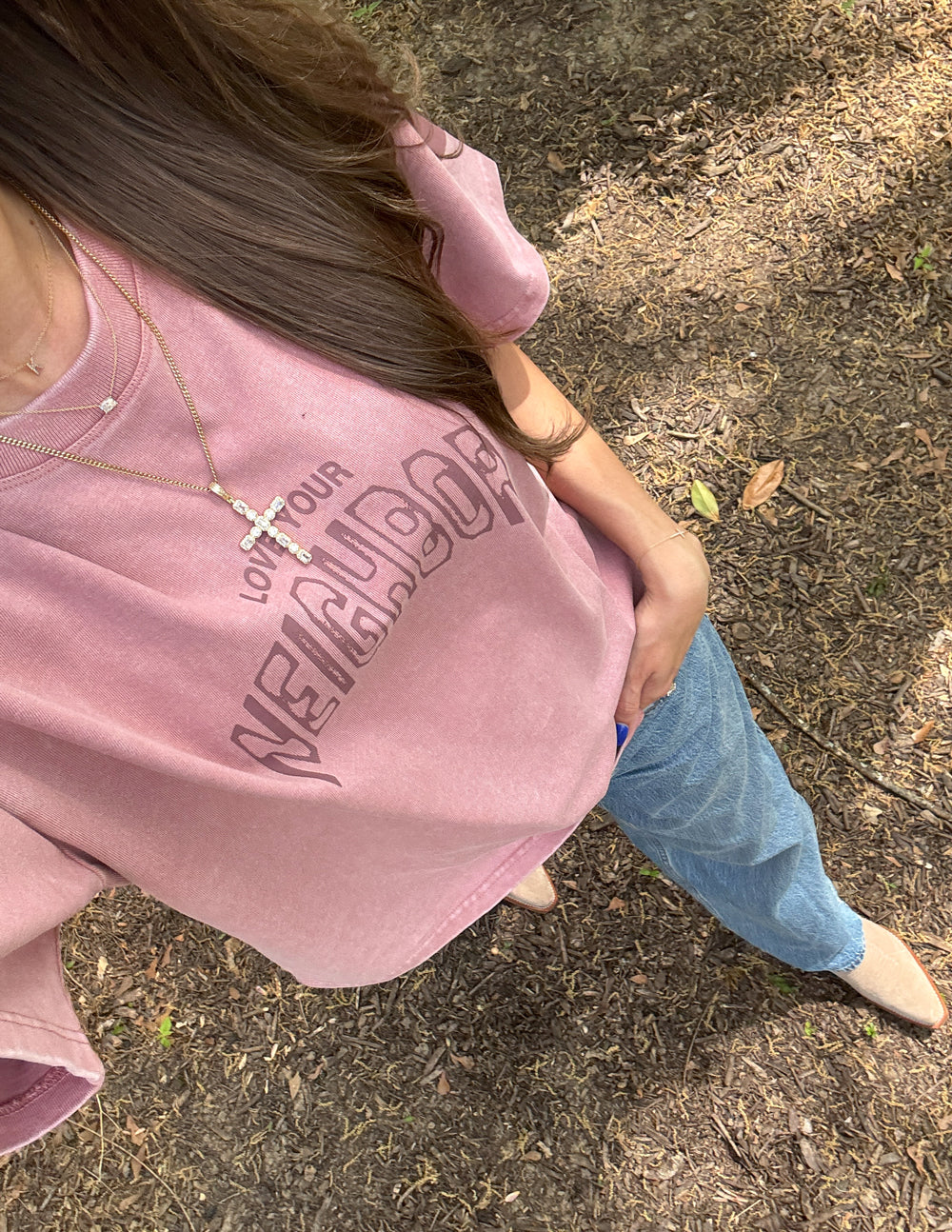 Love Your Neighbor Heavyweight Boxy Tee - Unisex Streetwear