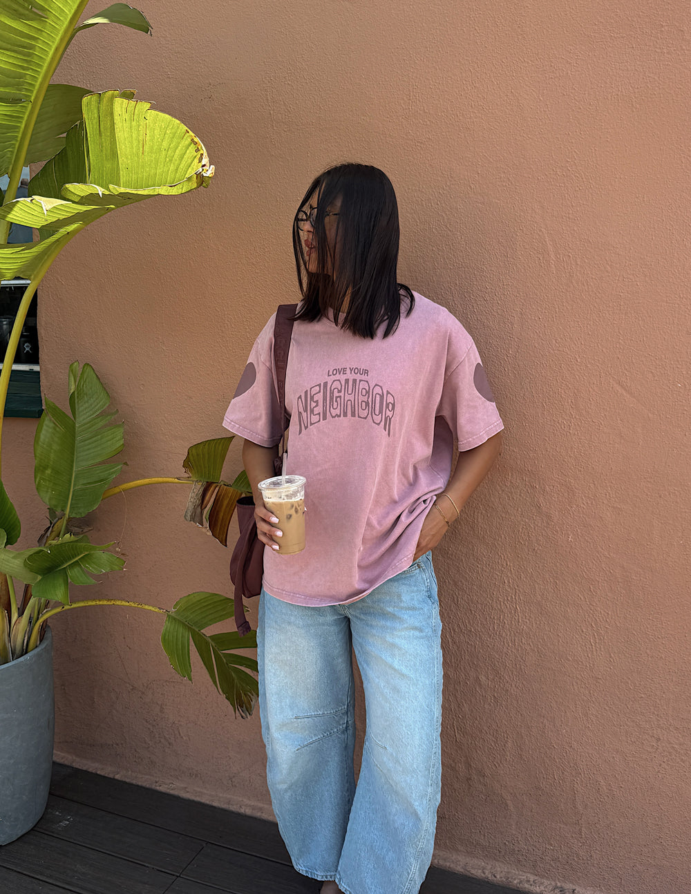 Love Your Neighbor Heavyweight Boxy Tee - Unisex Streetwear