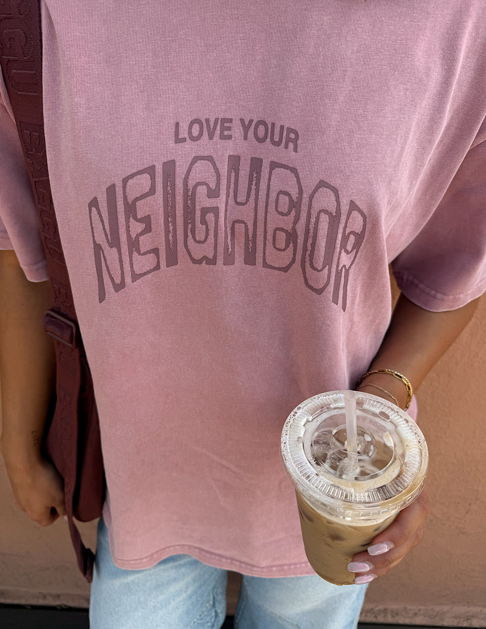 Love Your Neighbor Heavyweight Boxy Tee - Unisex Streetwear