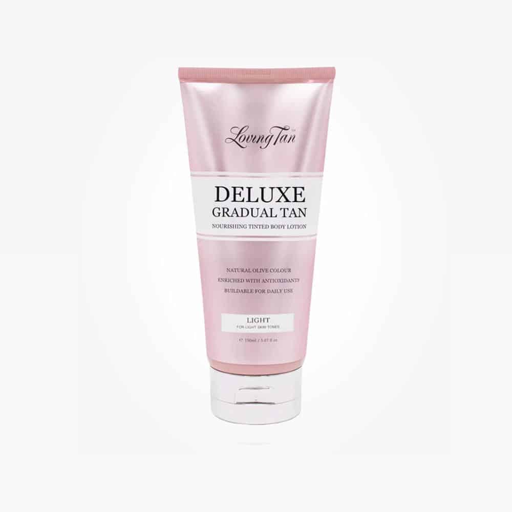 Loving Tan Deluxe Gradual Tan 150ml bottle for a buildable, natural sun-kissed glow