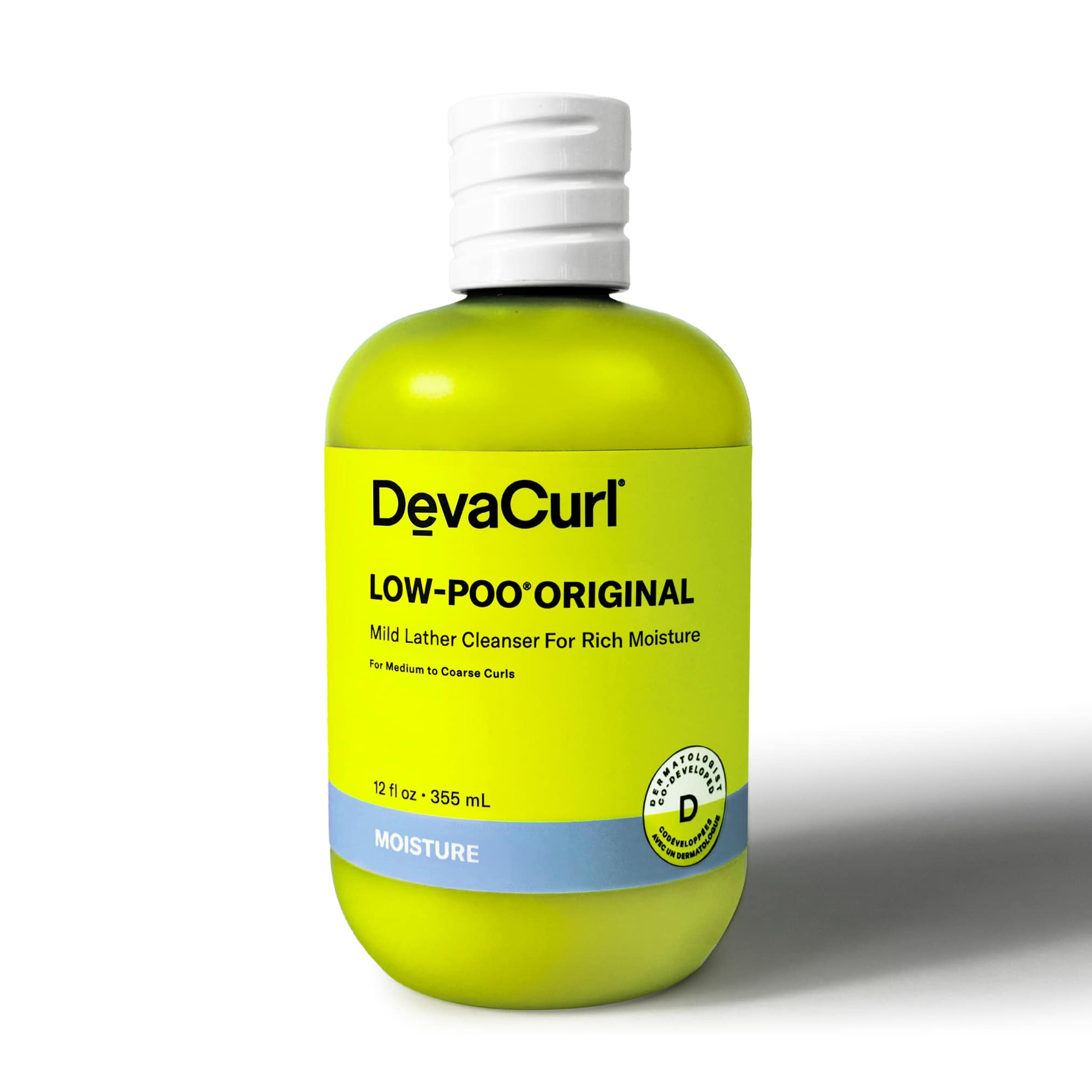 DevaCurl Low-Poo Mild Lather Cleanser bottle for curly hair
