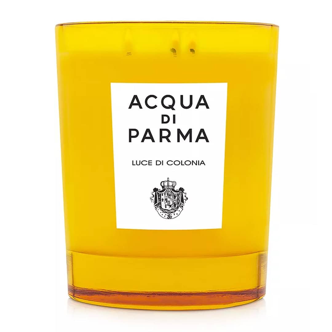 Luce Di Colonia Citrus Scented Candle in Vibrant Yellow Glass 200g