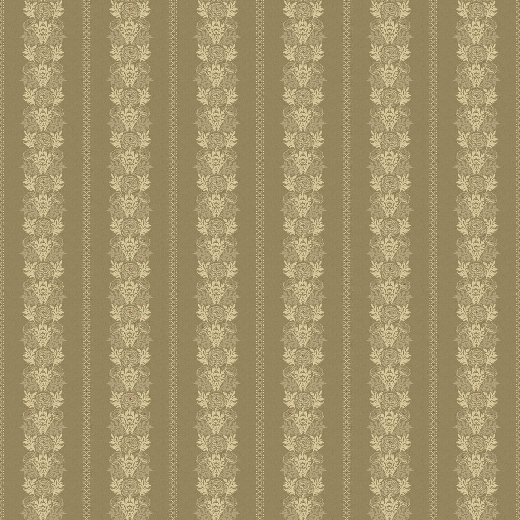 Lucia Floral Wallpaper in Grey, Beige, Terracotta and Gold