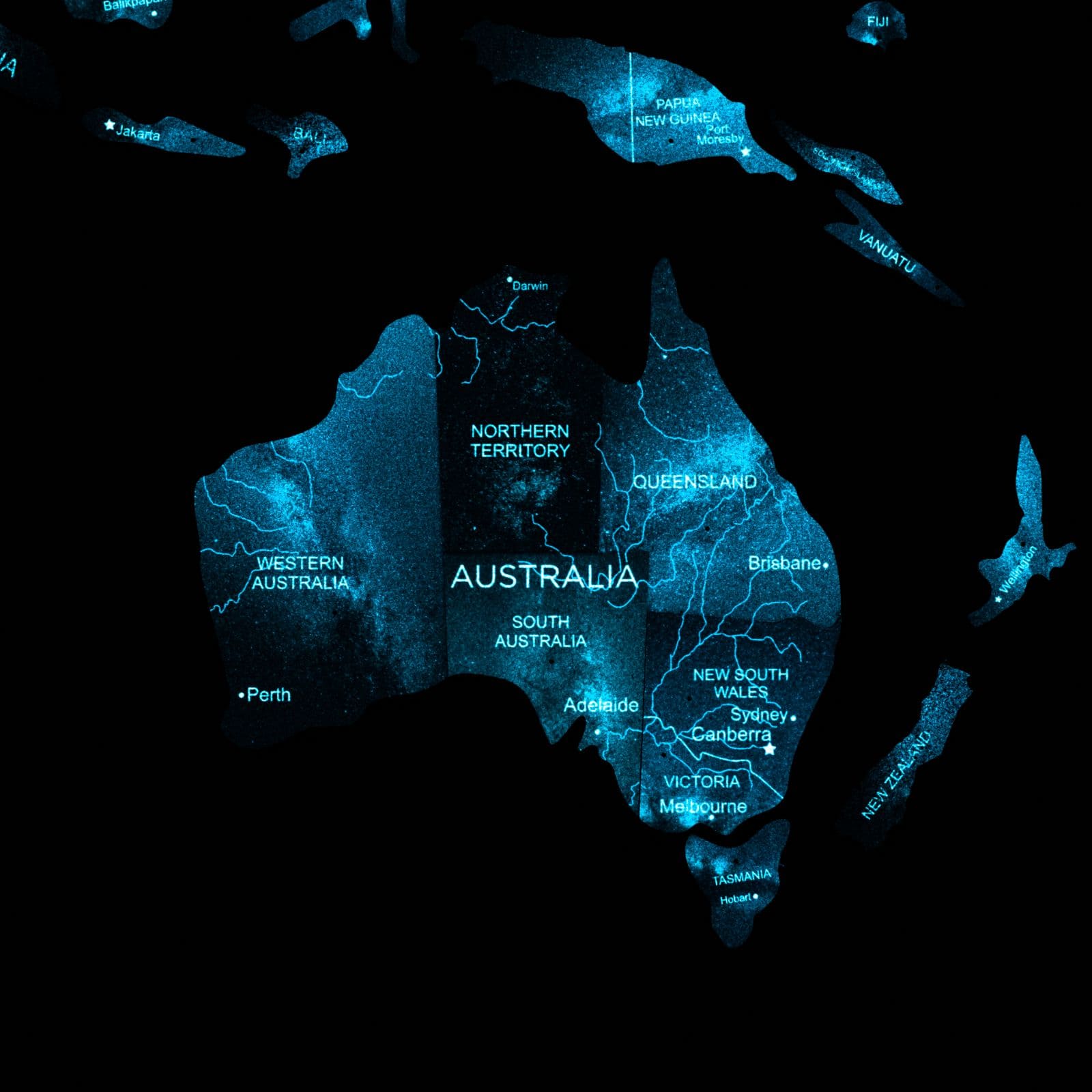 3D Luminous Wooden World Map Space - Modern Glow-in-Dark Wall Art